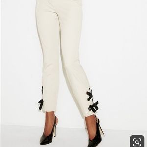 Express Mid Rise Lace-up Ankle Pant